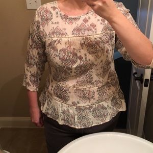 Lucky peasant top NWOT